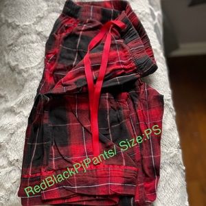 Red and black pj pants